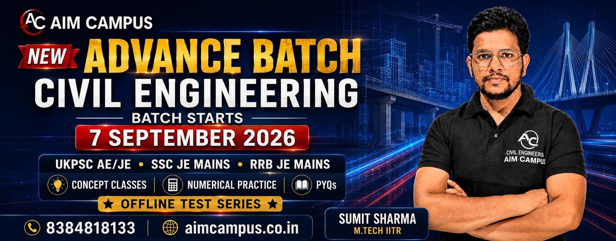 UKPSC AE- JE ADVANCE OFFLINE BATCH 2026